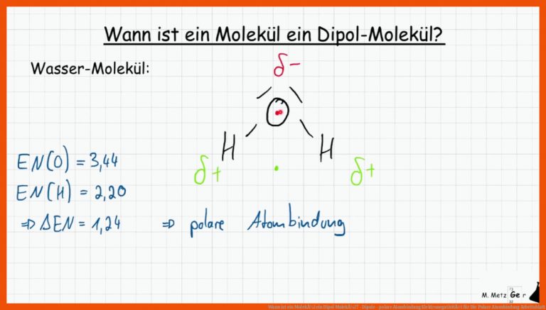 Wann ist ein MolekÃ¼l ein Dipol MolekÃ¼l? - Dipole - polare Atombindung ElektronegativitÃ¤t für die polare atombindung arbeitsblatt
