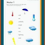 Weather / Wetter Fuer Englisch Für Kindergartenkinder Arbeitsblätter