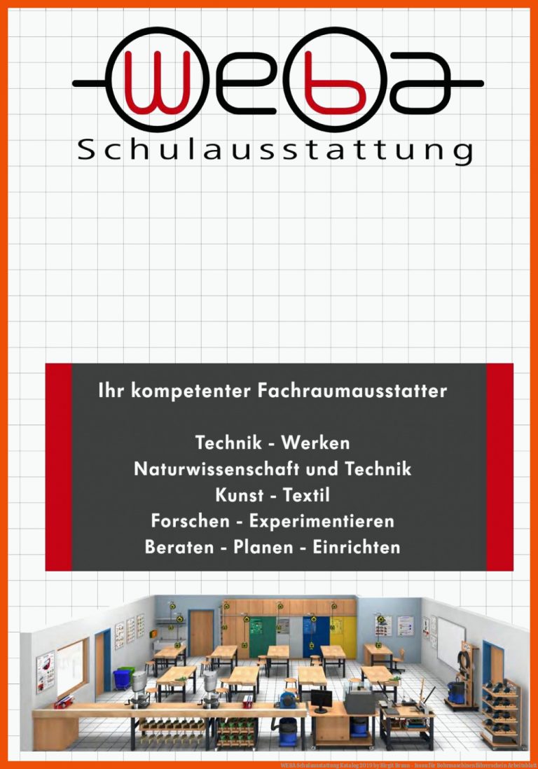 WEBA Schulausstattung Katalog 2019 by Birgit Braun - Issuu für bohrmaschinenführerschein arbeitsblatt