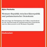 Weimarer Republik Zwischen RÃ¤terepublik Und Parlamentarischer ... Fuer Weimarer Republik Arbeitsblatt Klasse 9