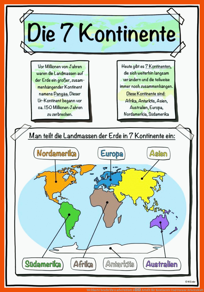 Weltkarte beschriften arbeitsblatt â Artofit für kontinente und ozeane arbeitsblatt