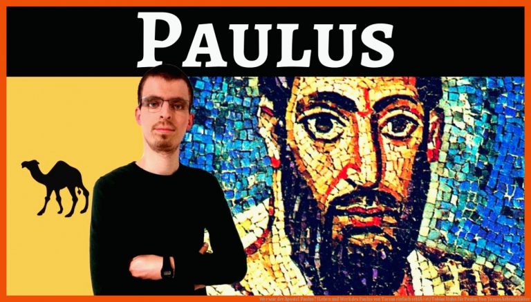 Wer war der Apostel Paulus? (Leben und Werk des Paulus von Tarsus einfach erklÃ¤rt) | Tobias Huhn für paulus von tarsus arbeitsblätter