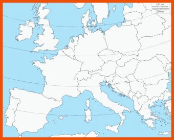 Europa Stumme Karte Arbeitsblatt