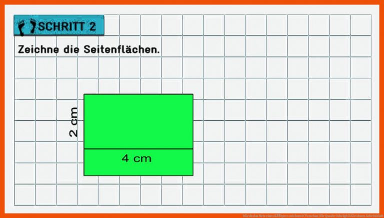 Wie du das Netz eines KÃ¶rpers zeichnest (Vorschau) für quader schrägbild zeichnen arbeitsblatt