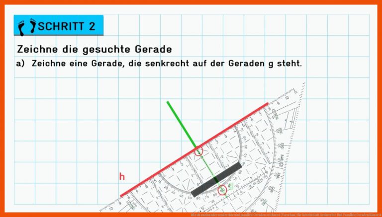 Wie du zueinander senkrechte und parallele Geraden zeichnest (Vorschau) für arbeitsblatt senkrechte und parallele geraden klasse 4