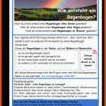 Wie Entsteht Ein Regenbogen? Fuer Wie Entsteht Ein Regenbogen Arbeitsblatt