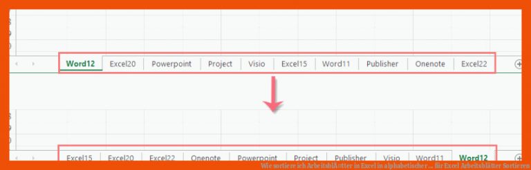 Wie sortiere ich ArbeitsblÃ¤tter in Excel in alphabetischer ... für excel arbeitsblätter sortieren