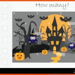 Wie Viele ZÃ¤hlen Spiel, Halloween FÃ¼r Kinder, PÃ¤dagogische Mathe ... Fuer Halloween Mathe Arbeitsblatt