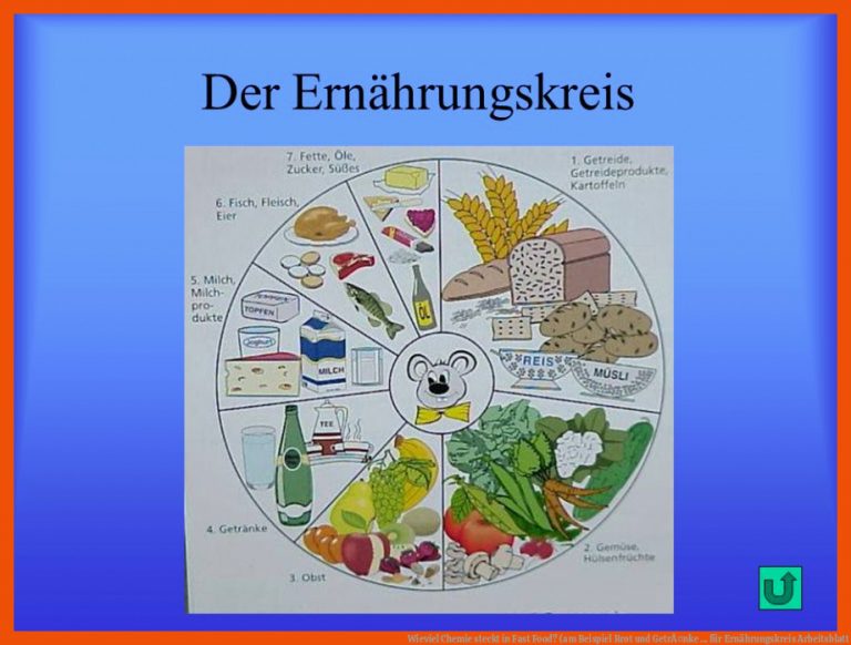 Wieviel Chemie Steckt In Fast Food? (am Beispiel Brot Und GetrÃ¤nke ... Fuer Ernährungskreis Arbeitsblatt