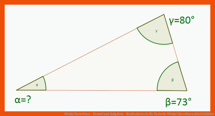 Winkel berechnen - Formel und Aufgaben - Studienkreis.de für dreiecke winkel berechnen arbeitsblätter