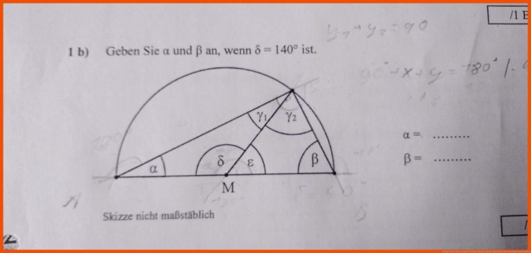 Winkel Dreieck berechnen? (Schule, Mathe, Mathematik) für satz des thales arbeitsblatt