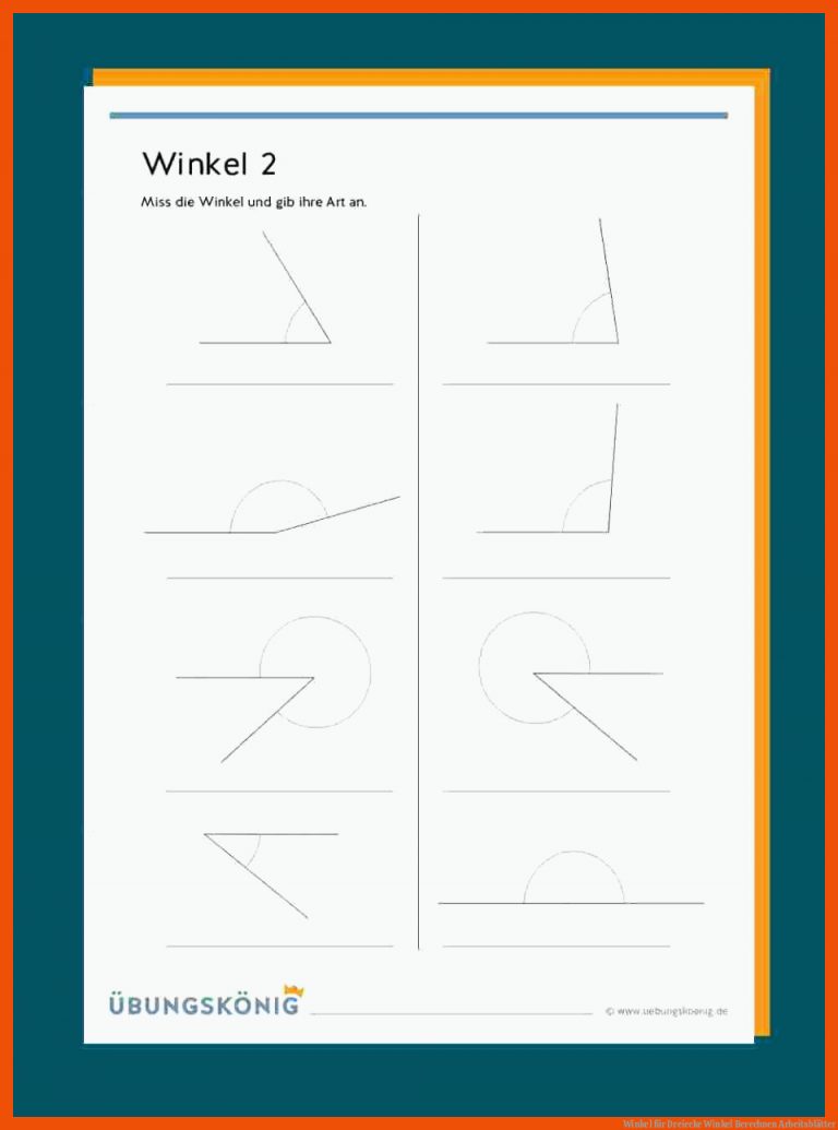 Winkel für dreiecke winkel berechnen arbeitsblätter