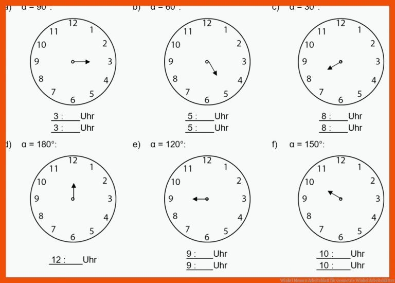 Winkel Messen Arbeitsblatt Fuer Geometrie Winkel Arbeitsblätter