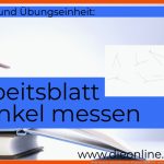 Winkel Messen- Arbeitsblatt I Mit LÃ¶sungen â Dos- Lernwelt Fuer Winkel Messen Arbeitsblatt