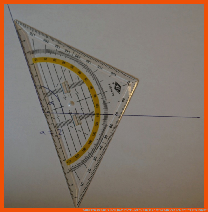 Winkel messen mit einem Geodreieck - Studienkreis.de für geodreieck beschriften arbeitsblatt