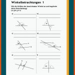 Winkelbetrachtungen Fuer Parallele Und Senkrechte Geraden Arbeitsblätter Mit Lösungen