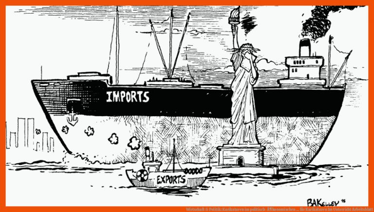 Wirtschaft & Politik: Karikaturen im politisch-Ã¶konomischen ... für karikaturen im unterricht arbeitsblatt