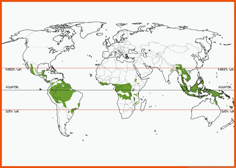 Wo befindet sich Ã¼berall Regenwald? | OroVerde für klimazonen afrikas arbeitsblatt