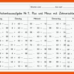 Wochenhausaufgabe Mathematik, 2.klasse, Einfache Plus- Und Minusaufgaben Im Zr100 Fuer Matheaufgaben 2. Klasse Arbeitsblätter