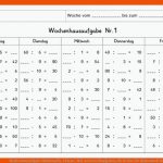 Wochenhausaufgabe Mathematik, 2.klasse, Mal-und Geteiltaufgaben, Alle Reihen Fuer Mathematik Arbeitsblätter Klasse 6