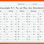 Wochenhausaufgabe Mathematik, 2. Klasse, Plus Und Minus Im Zr100 ... Fuer Arbeitsblätter Mathe 2. Klasse