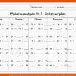 Wochenhausaufgabe Mathematik, 2.klasse, Umkehraufgaben Im Zr100 MÃ ... Fuer Arbeitsblätter Mathe 2. Klasse