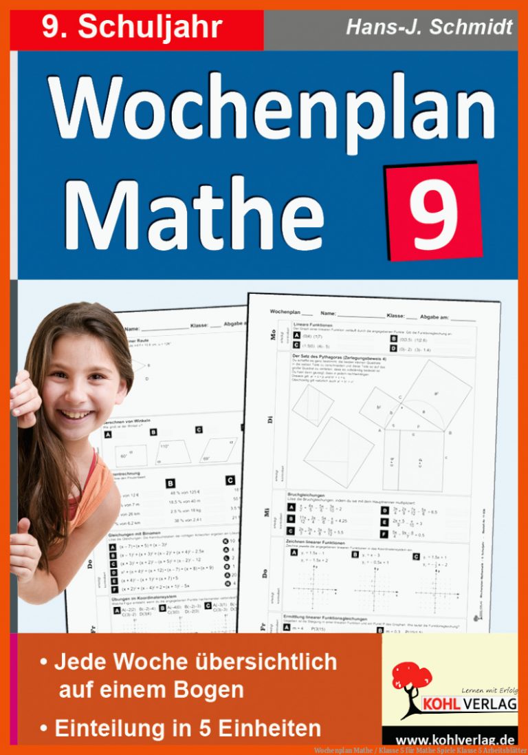 Wochenplan Mathe / Klasse 5 für mathe spiele klasse 5 arbeitsblätter
