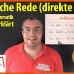 WÃ¶rtliche Rede - Direkte Rede Deutsche Grammatik Lehrerschmidt - Einfach ErklÃ¤rt! Fuer Arbeitsblätter Deutsch 4 Klasse Wörtliche Rede