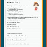 WÃ¶rtliche Rede / Redebegleitsatz Fuer Arbeitsblätter Deutsch 4 Klasse Wörtliche Rede