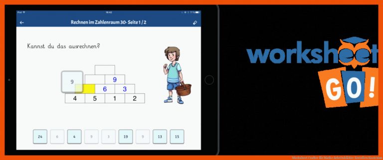 Worksheet Crafter für mathe arbeitsblätter erstellen kostenlos