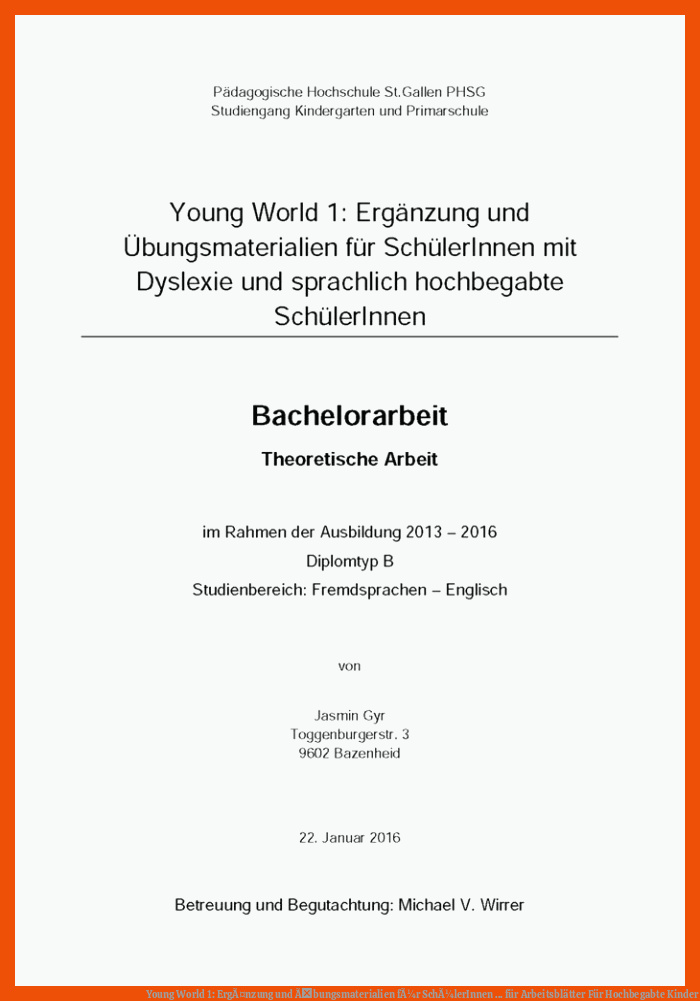 Young World 1: ErgÃ¤nzung und Ãbungsmaterialien fÃ¼r SchÃ¼lerInnen ... für arbeitsblätter für hochbegabte kinder