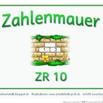 Zahlenmauer-kartei Zr 10 â Materialwerkstatt Fuer Arbeitsblatt Zahlenmauern Bis 10