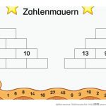 Zahlenmauern (zahlenraum Bis 100) â Unsere-schule.org Fuer Zahlenmauern 4 Klasse Arbeitsblätter