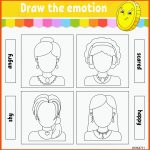 Zeichnen Sie Die Emotionen Arbeitsblatt VervollstÃ¤ndigen Sie Das ... Fuer Gefühle Erkennen Arbeitsblatt