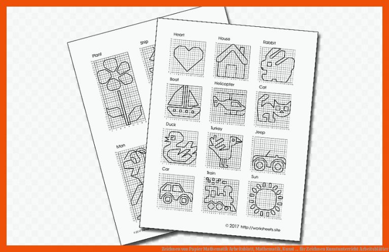 Zeichnen von Papier Mathematik Arbeitsblatt, Mathematik, Kunst ... für zeichnen kunstunterricht arbeitsblätter