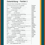 Zeiten (perfekt) Fuer Deutsch Grammatik Arbeitsblätter Mit Lösungen Zum Ausdrucken