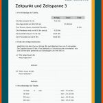 Zeitpunkt Und Zeitspanne Fuer Zeitspannen Berechnen 3. Klasse Arbeitsblätter