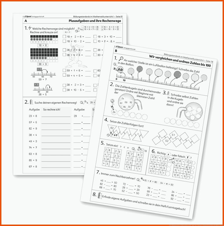 Ziel: Bildungsstandards im Mathematikunterricht I - Spiel- und ... für lipura verlagsgesellschaft mathe arbeitsblätter lösungen
