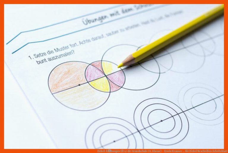 Zirkel: Ãbungen fÃ¼r die Grundschule (4. Klasse) - Erwin Krauser ... für zirkel beschriften arbeitsblatt