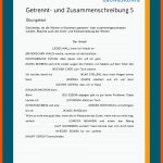 Zusammen- Und Getrenntschreibung Fuer Getrennt Und Zusammenschreibung Arbeitsblätter Klasse 8