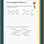 Zusammengesetzte Nomen Fuer Zusammengesetzte Nomen Und Adjektive Arbeitsblätter
