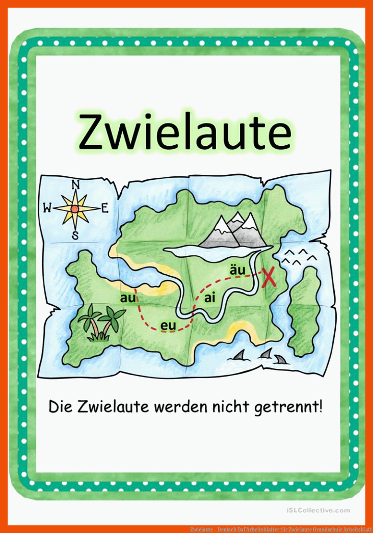 Zwielaute - Deutsch Daf Arbeitsblatter für zwielaute grundschule arbeitsblatt